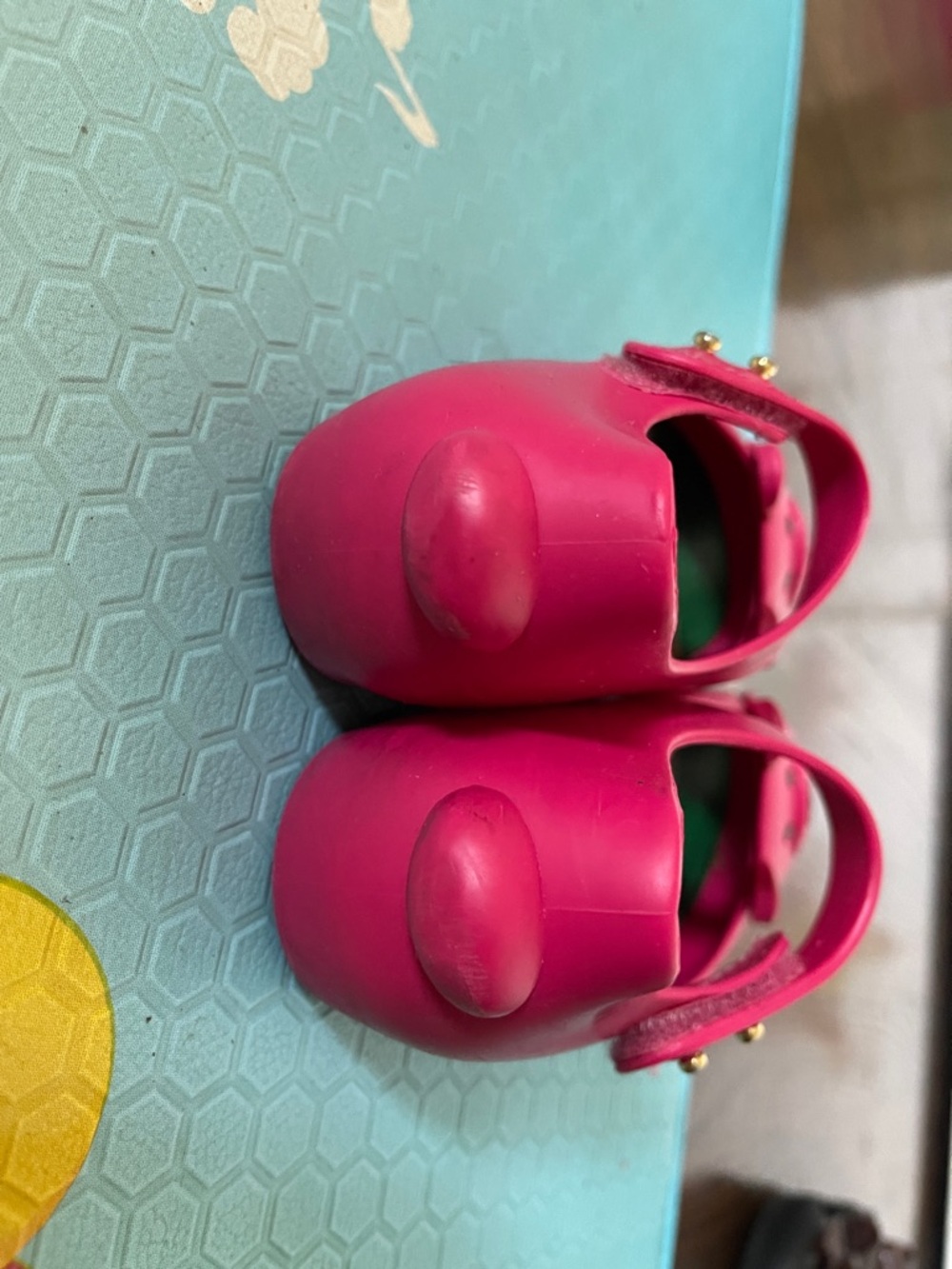 Mini Melissa Kids Pink Bear Mary Jane Shoes - Picture 5 of 6